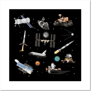 Space Exploration Posters and Art